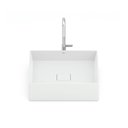 Ver imagem 5 de Cuba de Apoio 40x40cm sem Mesa T5 Terra Branco/Blanco Mate Roca
