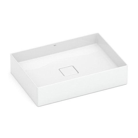 Cuba de Apoio Retangular 51x36cm Fineceramic Branco Roca Linha Terra