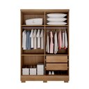 Ver imagem 3 de Guarda Roupa Quartzo 4 Portas 2 Gavetas com 6 Pés Clic Móveis