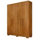 Ver imagem 2 de Guarda Roupa Quartzo 4 Portas 2 Gavetas com 6 Pés Clic Móveis