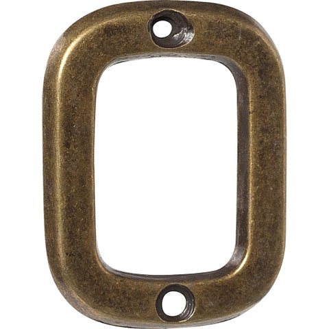 Número 0 Residencial Pequeno Para Apartamento Envelhecido