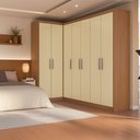 Ver imagem 1 de Guarda-roupa de Canto Modulado 7 Portas Paris
