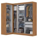 Ver imagem 4 de Guarda-Roupa de Canto Modulado 7 Portas Paris Off White/Cinamomo