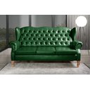 Ver imagem 5 de Sofá Imperador 3 Lugares Chesterfield Decoração Retrô Vintage - Couríssimo Verde
