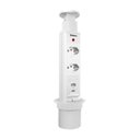Ver imagem 1 de Torre de Tomada com 2 Tomadas + 2 Usb (tipo A+c) Retrátil Renna