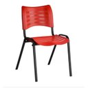 Ver imagem 1 de Cadeira Empilhável Fixa para Escritório Vermelha - Masticmol - 2002