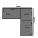 Ver imagem 6 de Guarda-Roupa Modulado de Canto 9 Portas e 4 Gavetas Paris Branco