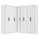 Ver imagem 2 de Guarda-roupa Modulado de Canto 9 Portas e 4 Gavetas Paris