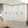 Guarda-roupa Modulado de Canto 9 Portas e 4 Gavetas Paris - 1