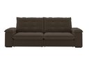 Ver imagem 6 de Sofá Retrátil e Reclinável Slim 250cm 4 Lugares Fofao Premium Marrom