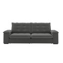 Ver imagem 7 de Sofá Retrátil e Reclinável Slim 250cm 4 Lugares Fofao Premium Cinza Titânio