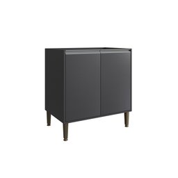 Cozinha Modulada Atena 100%MDF 13 Peças Grafite - Arte cas - 7