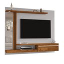 Ver imagem 6 de Painel para TV até 55 Polegadas com LED 160CMX136CM Prateleira de Vidro Denver Bege