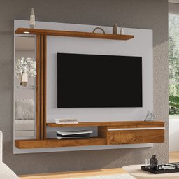 Painel para Tv até 55 Polegadas Led Prateleira de Vidro Denver - 2