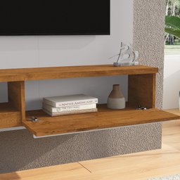 Painel para Tv até 55 Polegadas Led Prateleira de Vidro Denver - 3