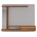 Ver imagem 7 de Painel para TV até 55 Polegadas com LED 160CMX136CM Prateleira de Vidro Denver Bege