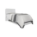 Ver imagem 3 de Cabeceira box Solteiro 0,88 Isis Branco com Painel Class Branco - Framar Móveis