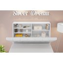 Ver imagem 4 de Cabeceira box Solteiro 0,88 Isis Branco com Painel Class Branco - Framar Móveis