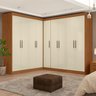 Guarda-roupa Modulado de Canto 9 Portas e 4 Gavetas Paris - 10