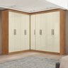 Guarda-roupa Modulado de Canto 9 Portas e 4 Gavetas Paris - 1