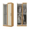 Guarda-roupa Modulado de Canto 9 Portas e 4 Gavetas Paris - 5