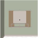 Ver imagem 5 de Painel Ripado para Tv até 42 Polegadas 90cmx120cm 2 Nichos Navi