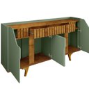 Ver imagem 7 de Aparador Buffet Portas em Mdf Ripado Real Pés de Madeira Maciça Danúbio
