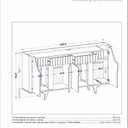 Ver imagem 3 de Aparador Buffet Portas em Mdf Ripado Real Pés de Madeira Maciça Danúbio