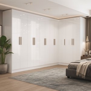 Guarda-roupa Modulado de Canto 11 Portas e 4 Gavetas Paris