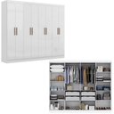 Ver imagem 6 de Guarda-roupa Modulado de Canto 11 Portas e 4 Gavetas Paris