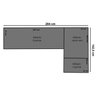 Guarda-roupa Modulado de Canto 11 Portas e 4 Gavetas Paris - 8