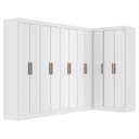 Ver imagem 2 de Guarda-roupa Modulado de Canto 11 Portas e 4 Gavetas Paris