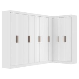 Guarda-roupa Modulado de Canto 11 Portas e 4 Gavetas Paris - 2