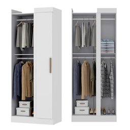 Guarda-roupa Modulado de Canto 11 Portas e 4 Gavetas Paris - 5