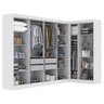 Guarda-roupa Modulado de Canto 11 Portas e 4 Gavetas Paris - 4