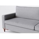 Ver imagem 3 de Sofá 3 Lugares Living Fixo Viena 2,00m em Linho:cinza Médio