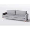 Ver imagem 1 de Sofá 3 Lugares Living Fixo Viena 2,00m em Linho:cinza Médio