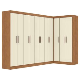 Guarda-roupa Modulado de Canto 11 Portas e 4 Gavetas Paris - 2