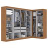 Guarda-roupa Modulado de Canto 11 Portas e 4 Gavetas Paris - 4