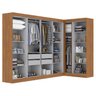Guarda-roupa Modulado de Canto 11 Portas e 4 Gavetas Paris - 4