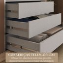 Ver mais imagens de Guarda-roupa Casal 3 Portas de Correr e 6 Gavetas Spazio