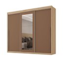 Ver imagem 2 de Guarda-roupa Casal 3 Portas de Correr e 6 Gavetas Spazio