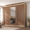 Ver imagem 1 de Guarda-roupa Casal 3 Portas de Correr e 6 Gavetas Spazio