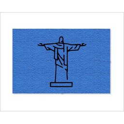 Tapete Capacho Cristo Redentor - 1