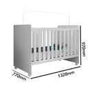 Ver imagem 3 de Berco Mini Cama Catatau New 97cm x 132,8cm Branco