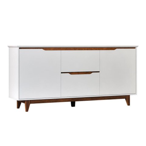 Buffet Aparador Flow 2 Portas e 2 Gavetas Branco – EJ Móveis