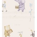 Ver imagem 1 de Papel de Parede Kantai Hello Kids - Bichinhos e Música Bege Rosado Hk224302r