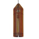 Ver imagem 1 de Luminária Teto tipo Pendente TORRE MDF - Completa - Cor: Marrom