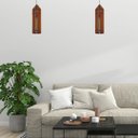 Ver imagem 2 de Luminária Teto tipo Pendente TORRE MDF - Completa - Cor: Marrom