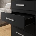 Ver imagem 6 de Cômoda 10 Gavetas 99,4x123x40,5cm Alesia - Yescasa Preto